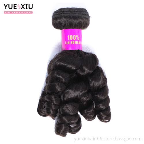 9A Grade Double Drawn Aunty Funmi Human Hair,Natural Wholesale Brazilian Hair Weave